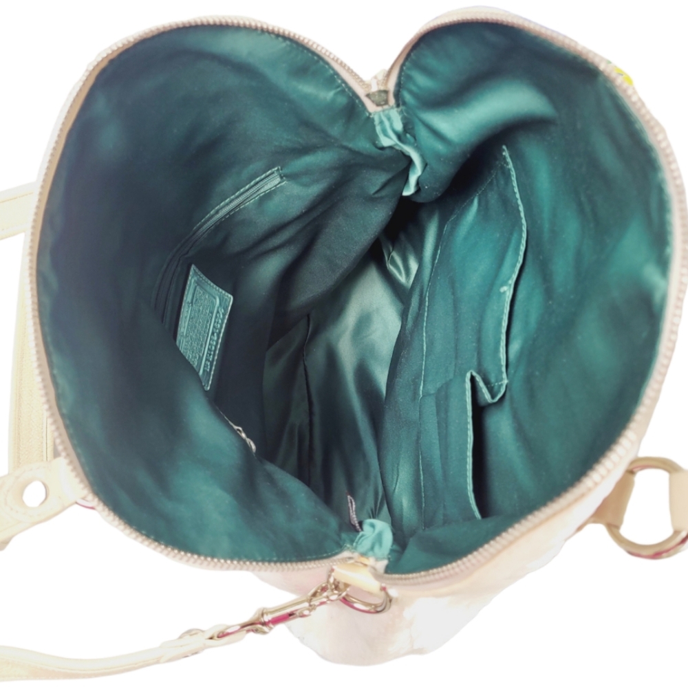 Coach Poppy Spotlight Sequins Bag Opal Pearl White Purse Ltd Edition vintage. - Picture 9 of 13